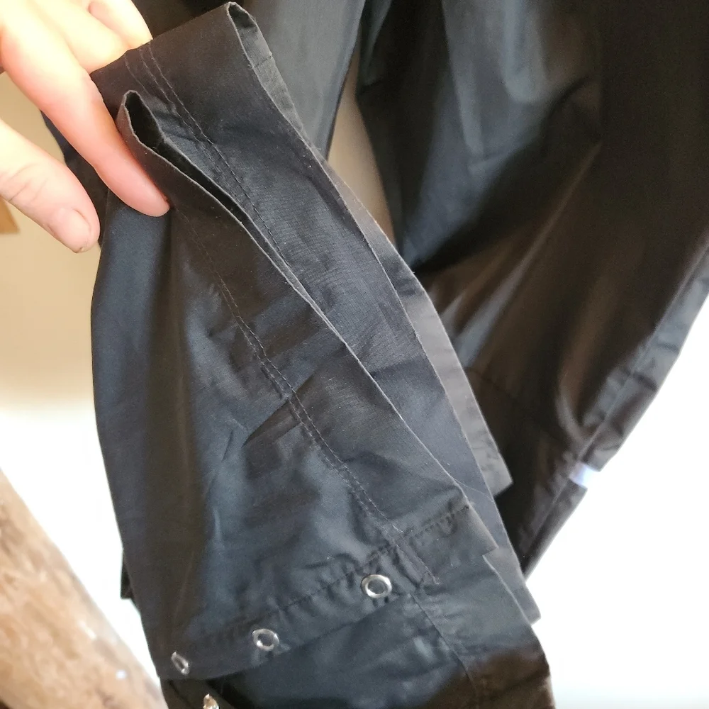Nike Golf Wind Pant Straight-Leg Track Black Drawstring Pocket Large L